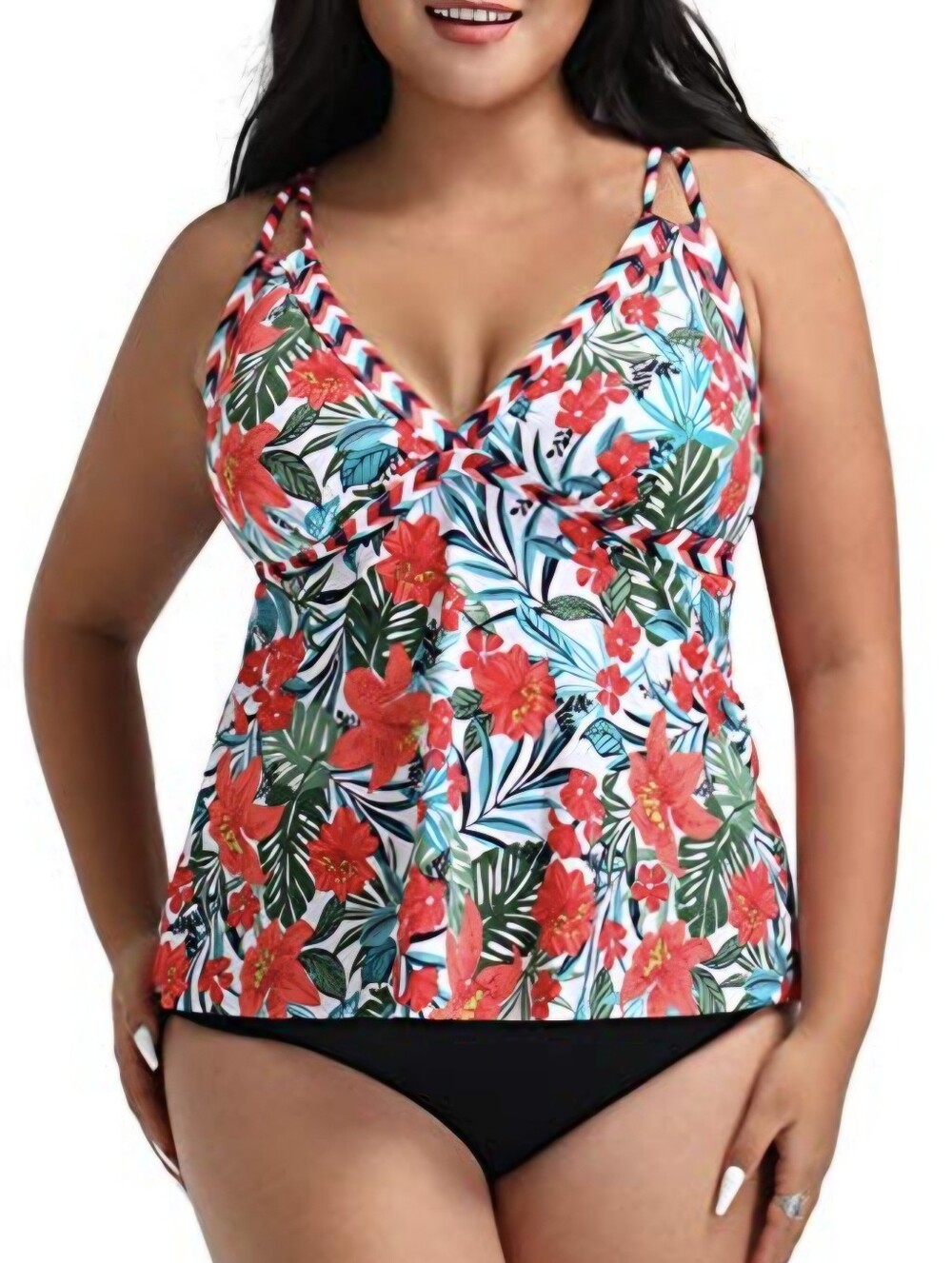 FullFitAll NWT Yucatan Loop Strap Tankini Set 24